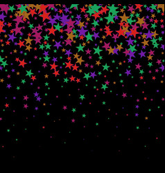 Falling Colored Stars Colored Confetti