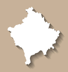 Kosovo Country Map Silhouette