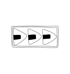 Onigiri Dish Top View Sketch