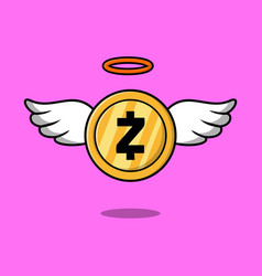 Winged Gold Zcash Coins