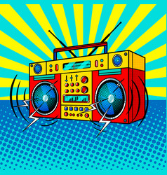 Boombox Comic Book Style