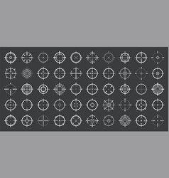 Crosshair Gun Sight Icons Bullseye