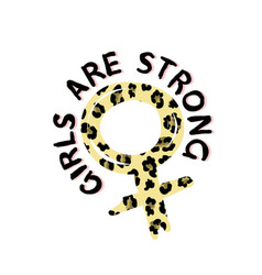 Gender Symbol In Leopard Print T-shirt Design