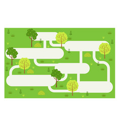 Park Map Background Blank Board Game Template