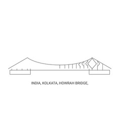 India Kolkata Howrah Bridge Travel Landmark