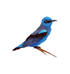 Indigo Bunting Bird Icon Or Clipart