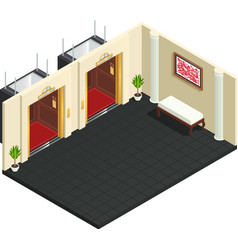 Lift Lobby Isometric Interior