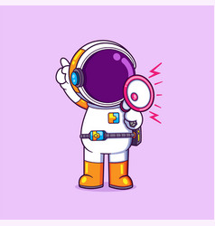 Astronaut Is Sounding The Information With The