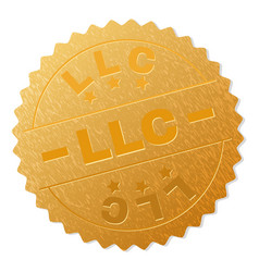 Gold Llc Medallion Stamp