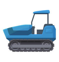 Side Crawler Icon Cartoon Work Car Heavy