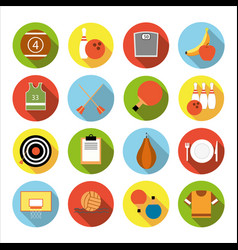 Set Of Flat Sports Icons