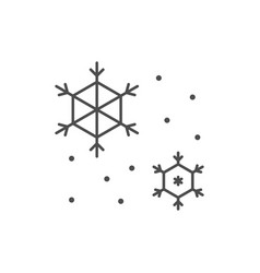 Snowflakes Or Snow Line Icon