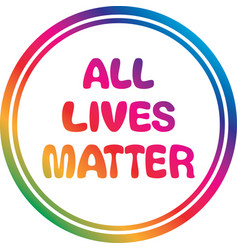 All Lives Matter Sign