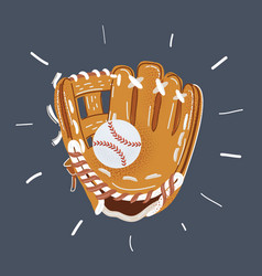 Hand In Baseball Glove