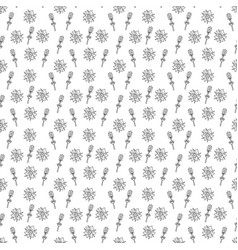 Seamless Pattern With Dream Grass Flower