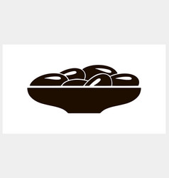 Olive Clipart Potato Fruit In Plate Isolated