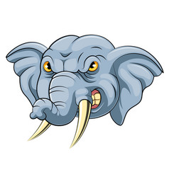 Mascot Head An Angry Elephant