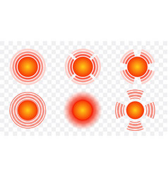 Point Pain Pain Localization Mark Set Of Abstract