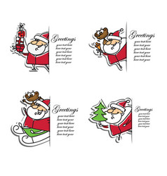 Cute Santa Clauses Set Can Be Printed