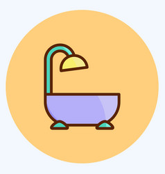 Icon Bathroom Suitable For Education Symbol Flat