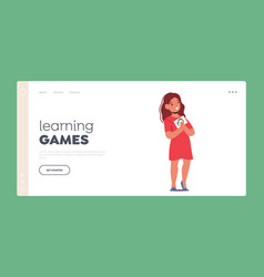 Learning Games Landing Page Template Cute Little