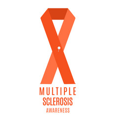 Multiple Sclerosis Awareness Ribbon With A Pin