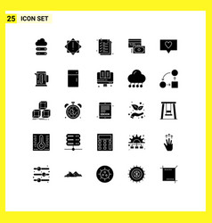 Set 25 Commercial Solid Glyphs Pack