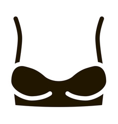 Underwire Bra Icon Glyph