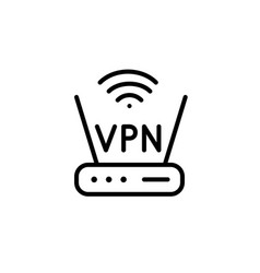 Wifi Router Using Vpn Pixel Perfect Editable