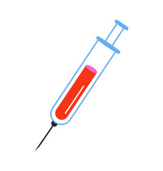 Blood Inside Syringe