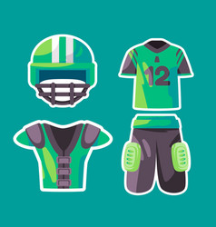 Green Color Jersey Rugby Clothes Shirt Uniform