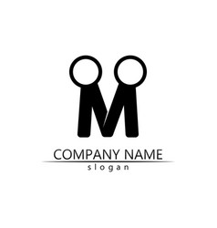 M Letter Logo Template