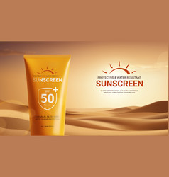 Promo Banner For Sunscreen Ad