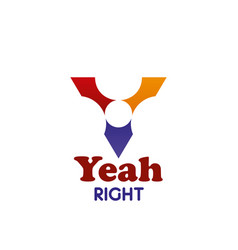 Y Letter Icon For Yeah Right Design