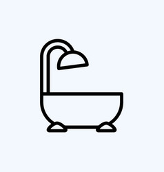 Icon Bathroom Suitable For Education Symbol Line