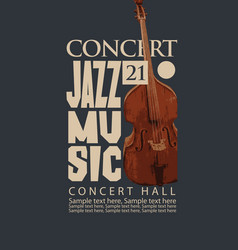 Vintage Poster For Jazz Festival Concert Of Live