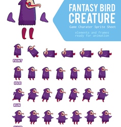 Fantasy Bird Creature Game Character Sprite Sheet