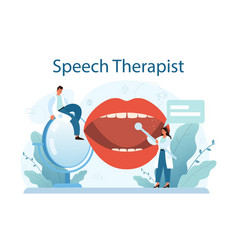 Speech Therapist Concept Didactic Correction And