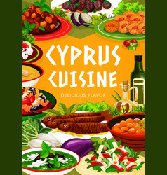 Cyprus Cuisine Greek Food Dishes Poster