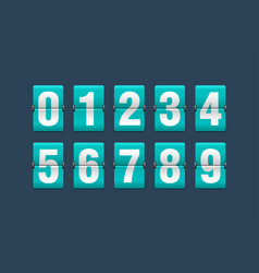 Flip Turquoise Countdown Clock