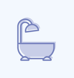 Icon Bathroom Suitable For Education Symbol Two