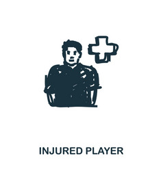 Injured Player Icon Mobile Apps Printing