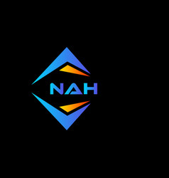 Nah Abstract Technology Logo Design On Black