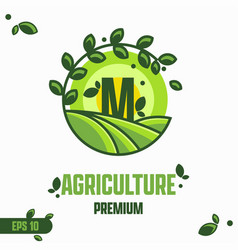 Alphabet M Agriculture Logo