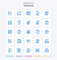 Creative Smart Home 25 Blue Icon Pack