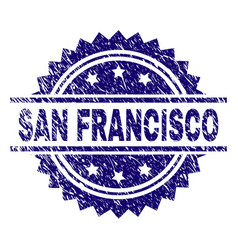 Scratched Textured San Francisco Stamp Seal