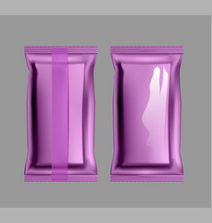 Vacuum Purple Packaging For Snacks Food Chips