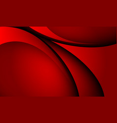 Abstract Black Shadow Curve Overlap On Red