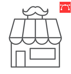 Barber Shop Line Icon