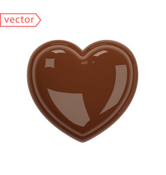 Chocolate Heart Realistic Dark Candy